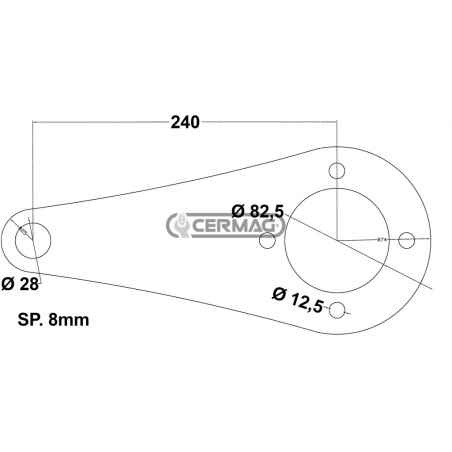 Brida para multiplicador de grupo 3 83918