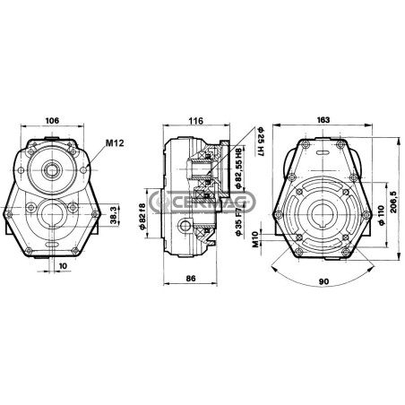 RIDUTTORE GR2 PER MOTORI ORBITALI RHR E OMR 81019 MadeinItaly