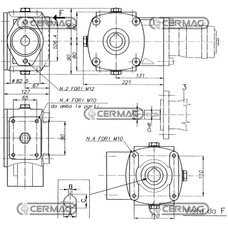 RIDUTTORE RT90 PER MOTORI ORBITALI 83074
