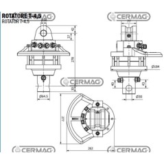 Rotator T - 4.5 Cilindrada 530 cc 83425 Fabricado en Italia