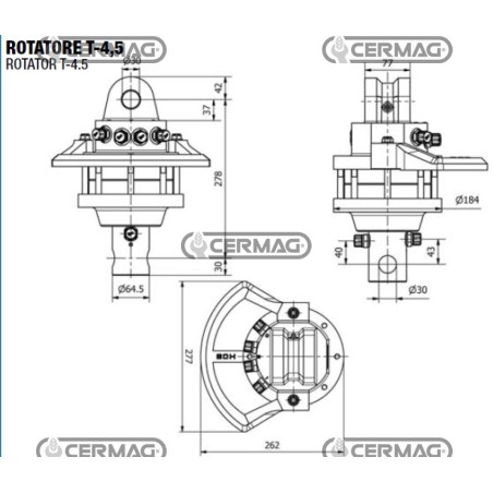 Rotatore T - 4,5 Cilindrata 530 cc 83425 MadeinItaly