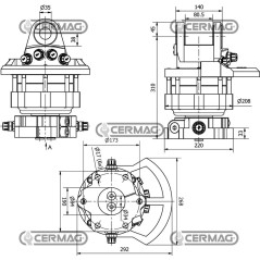 Rotatore T - 6 Cilindrata 620 cc 83426 MadeinItaly