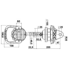 Rotatore FR 35 Coppia 900 Nm Portata 20 l/min 83981 MadeinItaly