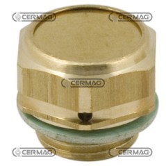 Bouchon d'aération métallique avec filtre, filetage gaz 1/2", 81274 Miselli | NewgardenAgri.com