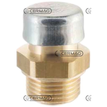 Tapón de ventilación de latón con válvula, rosca de gas de 1/2", 84022 Miselli | NewgardenAgri.com