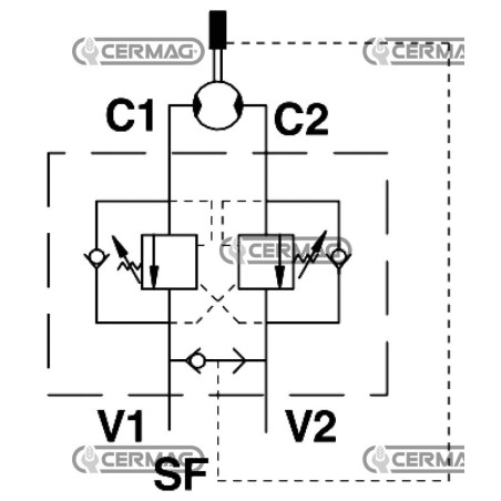 Rückschlagventil für Orbitalmotoren 84645