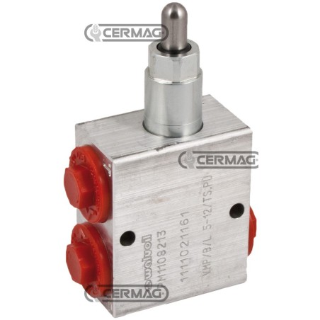 Valve de frein hydraulique à bouton-poussoir pour remorques 81230 Fabriquée en Italie | NewgardenAgri.com