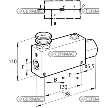 Vanne de priorité de calibration réglable, raccords gaz 3/4", 83596, fabriquée en Italie