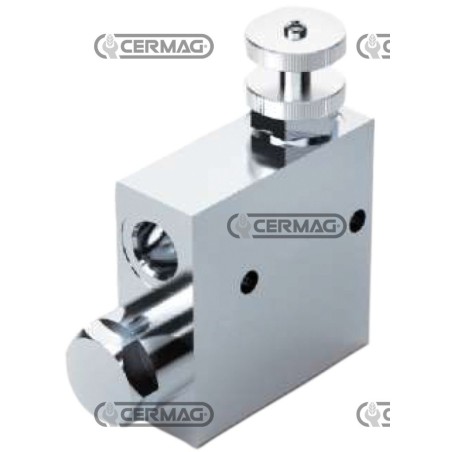 Regolatore di flusso prioritario a 3 vie Attacchi 1/2" Gas 84172 | NewgardenAgri.com