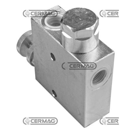 Regolatore di flusso prioritario a 3 vie Attacchi 3/4" Gas 84173
