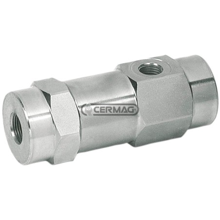 Vanne d'arrêt à simple effet en ligne, à commande pilote, raccord gaz 1/2", 83094, fabriquée en Italie | NewgardenAgri.com