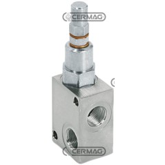 Soupape de décharge directe Débit 35 l/min Raccordements 3/8" Gaz 80718 Fabriqué en Italie | NewgardenAgri.com