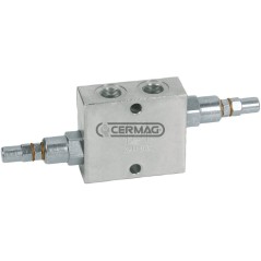 Vanne équilibrée à double circuit Débit 45 l/min Raccordements 3/8" GAS 80603 Fabriqué en Italie | NewgardenAgri.com