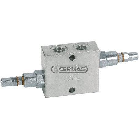 Vanne équilibrée à double circuit Débit 70 l/min Raccordements 1/2" GAS 80604 Fabriqué en Italie | NewgardenAgri.com