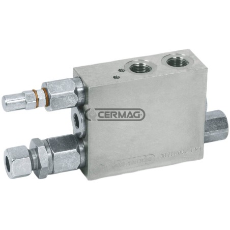 Vanne d'inclinaison de charrue à double effet avec pression d'échange pilotée 83305 Fabriquée en Italie | NewgardenAgri.com