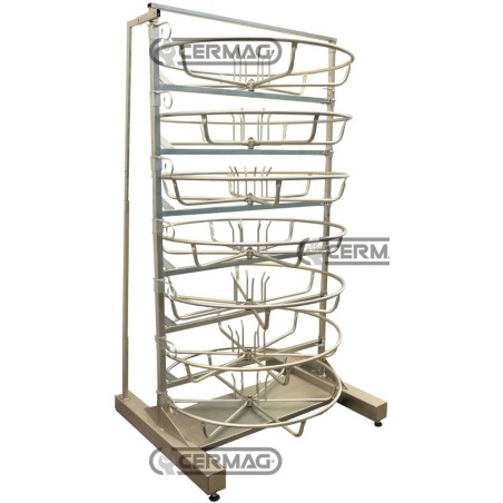 Portatubi a 7 ripiani Dimensioni 1250x1050x2200 mm 83967 | NewgardenAgri.com
