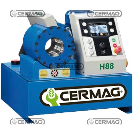 Prensa digital para tubos TUBOMATIC H88 ES. Fuerza de prensado: 135 t. 6 espirales. 2 piezas. 1 pulgada. 83041 | NewgardenAgr...