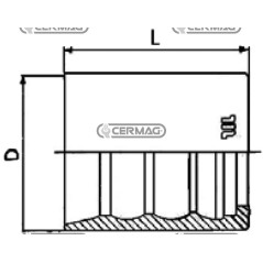 Boccola per tubo 1SN - 1SC - 2SC Diametro del tubo 1/4" inch 83976 Manuli