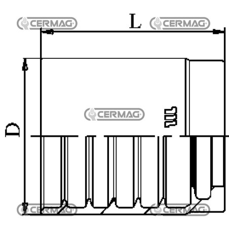 Boccola per tubo 2SN - 2K - K-Jet - Superjet Diametro del tubo 1" inch 80080 Manuli