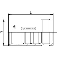 Boccola per tubo 1K - R6 - R7 Diametro del tubo 3/8" inch 80095 Manuli
