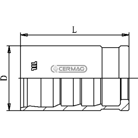 Boccola per tubo 1K - R6 - R7 Diametro del tubo 3/8" inch 80095 Manuli