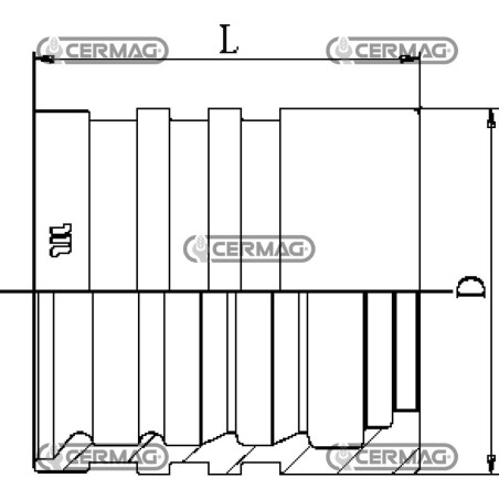 Boccola per tubo R9R - R10 - 4SP - Equator 2 Diametro del tubo 5/8" inch 81501 Manuli