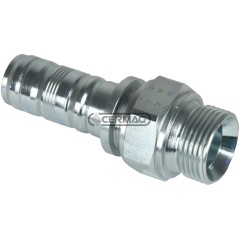 Raccordo maschio cilindrico svasato 60° Tubo 3/4" inch Filetto - T 3/4" Gas 81872 Manuli | NewgardenAgri.com