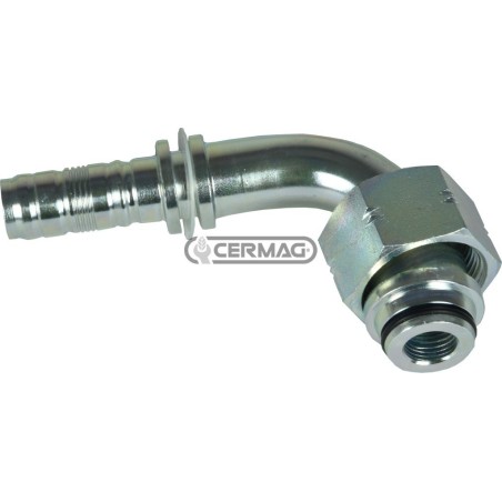 Raccordo femmina DIN 90° serie pesante dado passante Tubo 1"1/4 inch Filetto - T M52x2 81894 Manuli | NewgardenAgri.com
