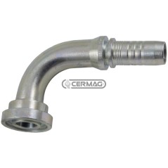 Raccordo con flangia a 90° - tipo KOMATSU Diametro del tubo 5/8" - 16 mm Flangia 5/8" 82597 Manuli | NewgardenAgri.com