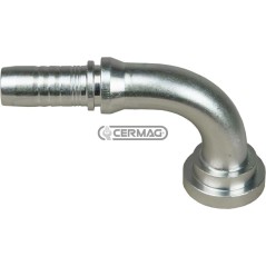 Raccordo con flangia a 90° - tipo KOMATSU Diametro del tubo 5/8" - 16 mm Flangia 5/8" 82597 Manuli