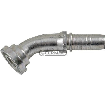 Raccordo con flangia a 45° - tipo KOMATSU Diametro del tubo 5/8" - 16 mm Flangia 5/8" 82598 Manuli | NewgardenAgri.com
