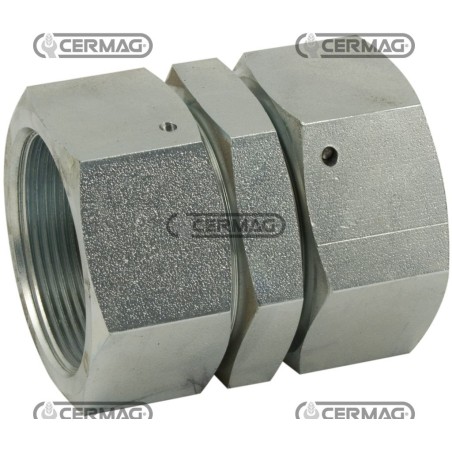 Nipples di congiunzione femmina - femmina dadi girevoli Filetto - A 1"1/4 Gas 82729 | NewgardenAgri.com