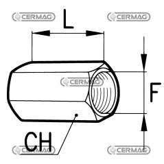 Prolunga femmina - femmina Filetto - F 3/4" Gas 81734