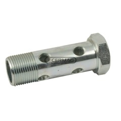 Bocchettone a 8 fori per anelli orientabili Filetto - A 1" Gas 82715 | NewgardenAgri.com