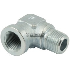 Adaptateur mâle-femelle en L - Filetage F 1/2" Gaz 81176 | NewgardenAgri.com
