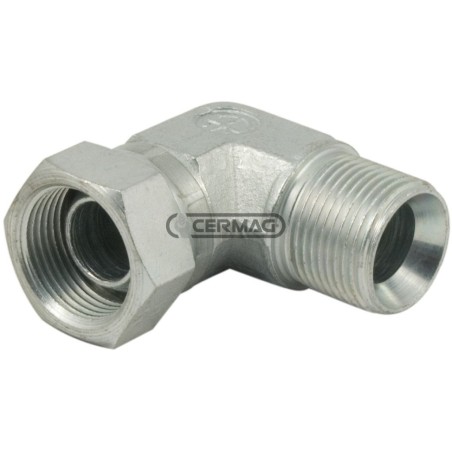 Adaptateur fileté pivotant mâle-femelle à 90° - R 3/4" Gaz 82969 | NewgardenAgri.com