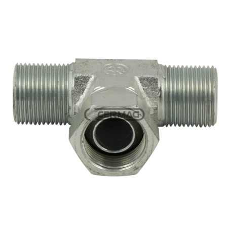 Adaptateur en T mâle-mâle-femelle à filetage pivotant - F1 3/4" Gaz 81184 | NewgardenAgri.com