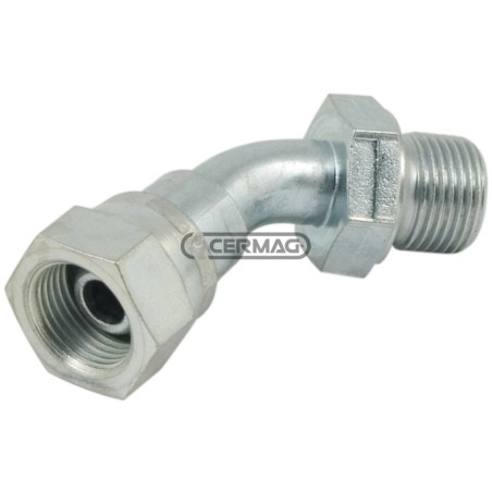 Adaptateur fileté mâle-femelle à 45° - F 3/4" Gaz 83576 | NewgardenAgri.com