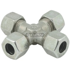 Raccordo intermedio a croce Diametro del tubo 8 mm 81776 | NewgardenAgri.com