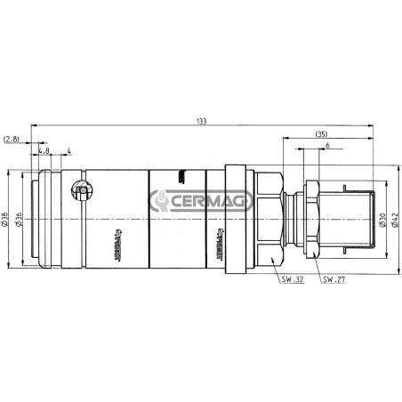 Innesto FEMMINA tipo passaparete Serie 4SRPV - 4SRHF Innesto da 1/2" 83919 FASTER