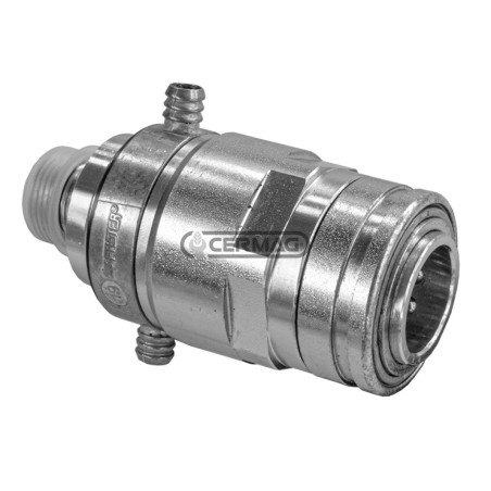 Innesto FEMMINA a valvola - Doppia porta raccolta olio Serie 6DNPV Innesto da 1/2" 84241 FASTER | NewgardenAgri.com