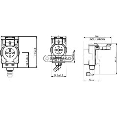 84308 Bouchon de connexion automatique FASTER 90°