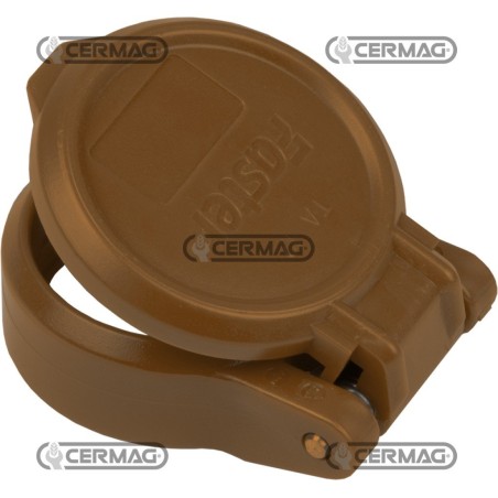 Tapa automática para acoplamientos rápidos de empuje y tracción de 1/2" Marrón 82082 FASTER | NewgardenAgri.com