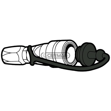 Tapa antipolvo macho para acoplamientos rápidos. Tamaño 1/2". Color negro. 82085 FASTER