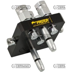 3-way Multifaster for LAVERDA and CNH - MOVING PART 1/4" Gas connection 83623 FASTER | NewgardenAgri.com