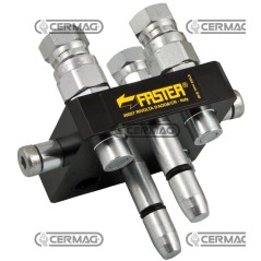 3-way Multifaster for LAVERDA and CNH - MOVING PART 1/4" Gas connection 83644 FASTER | NewgardenAgri.com