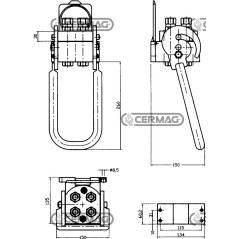 4-Wege-Multifaster – BEWEGLICHES TEIL 1/2"-Gasanschluss 82547 FASTER