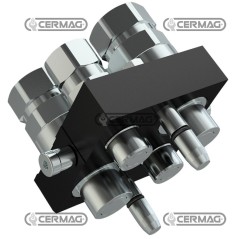 4-Way Multifaster - MOVING PART Connection 2 x 1/2" Gas - 2 x 3/4" Gas 84254 | NewgardenAgri.com