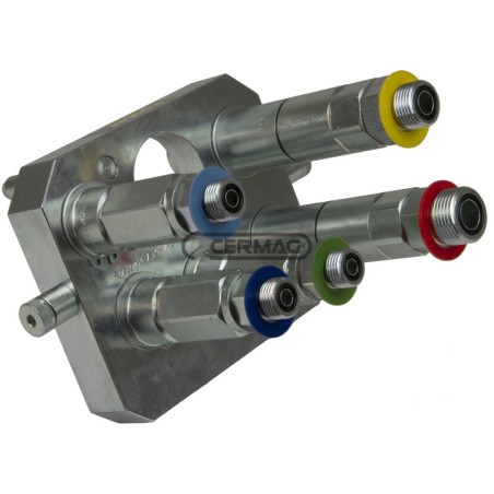 5-Way Multifaster - MOVING PART Connection 3 x 3/8" + 2 x 9/16" Gas Series 3PLV05AMC 84061 FASTER | NewgardenAgri.com