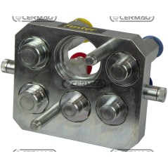 5-Wege-Multifaster – Bewegliche Teile-Anschluss 3 x 3/8" + 2 x 9/16" Gas Serie 3PLV05AMC 84061 FASTER